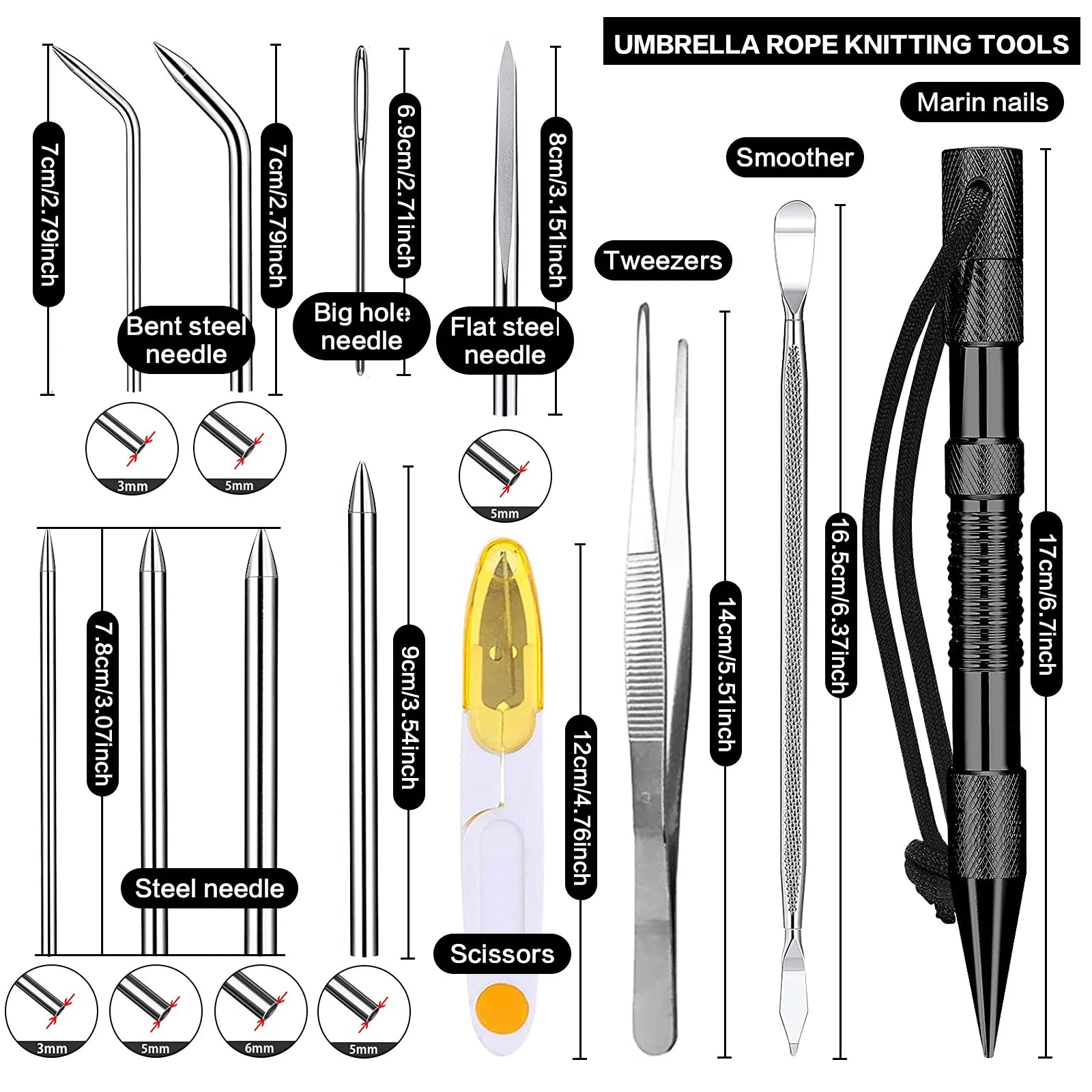 Paracord Bracelet Kit with Marlin Spike Tool Kit, Survival Bracelet Making, Adjustable Length Jig Bracelet Maker for DIY