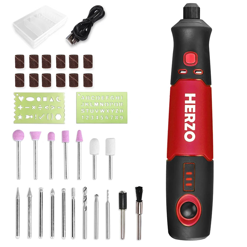 Cordless Mini Rotary Tool Engraving Machine USB Engraver Pen for Grinding Polishing