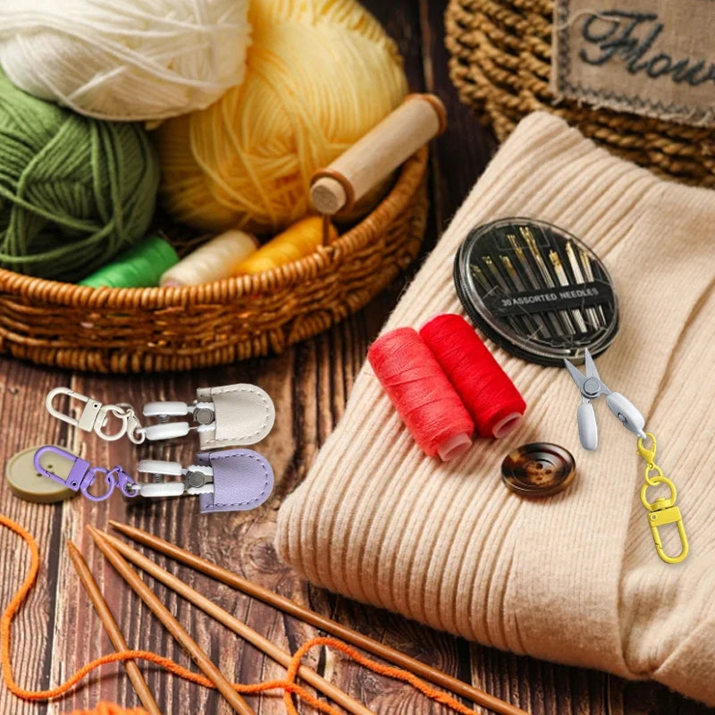 Metal Portable Sewing Small Scissor With Protective Cover Mini DIY Sewing Supply