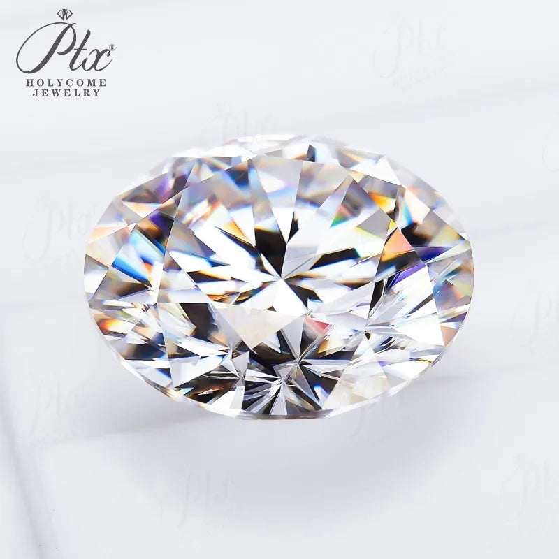 0.1-10ct D White Round Cut Moissanite Beads Cut Loose Stones For Fine Jewelry Making Custom Bracelet Necklace Design