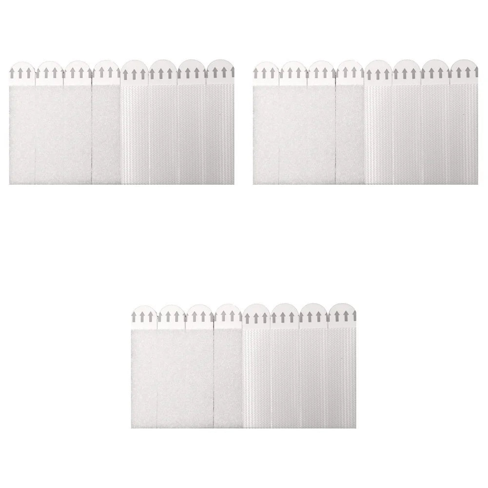 12-36 Pairs White Tape Damage-Free Picture&Frame Hanging Strips Wall Sticker Hook Value Pack Picture Hanging Strips DIY Stickers