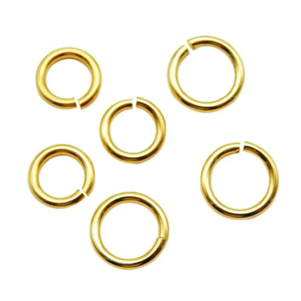 100-200pcs Stainless Steel Split Rings Black DIY Necklace Bracelet Making Jewelry
