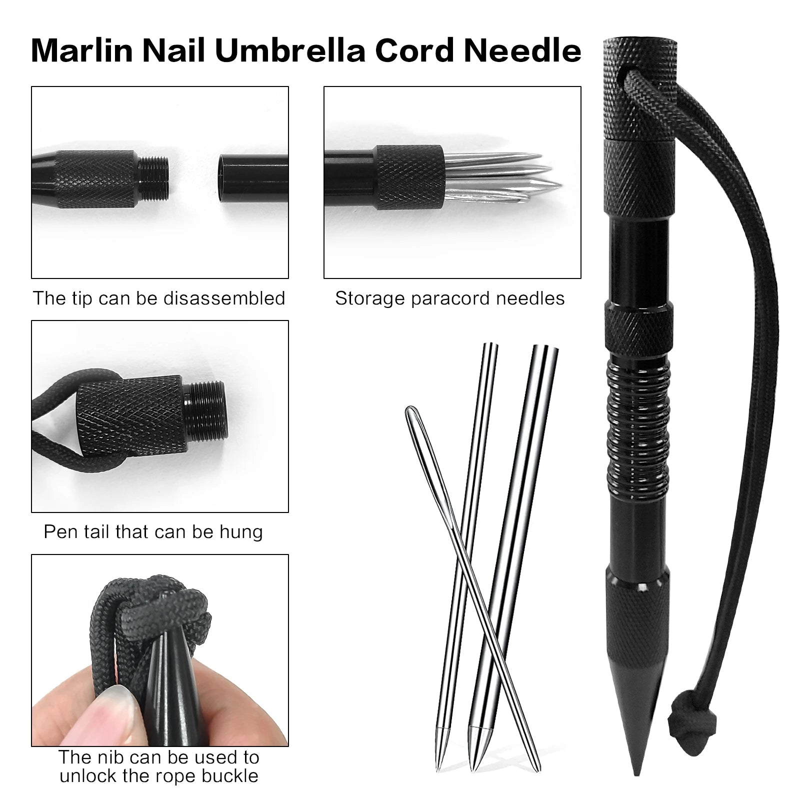 Paracord Bracelet Kit with Marlin Spike Tool Kit, Survival Bracelet Making, Adjustable Length Jig Bracelet Maker for DIY